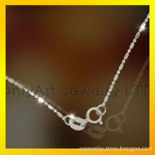 925 Sterling Sivler Ball Chain/ Silver Chain Fashion Jewelry